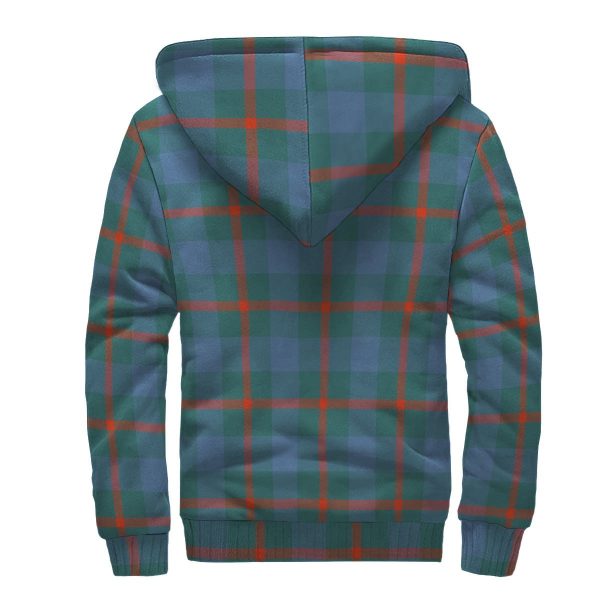 Agnew Ancient Tartan Crest Sherpa Hoodie on Sale - Image 2