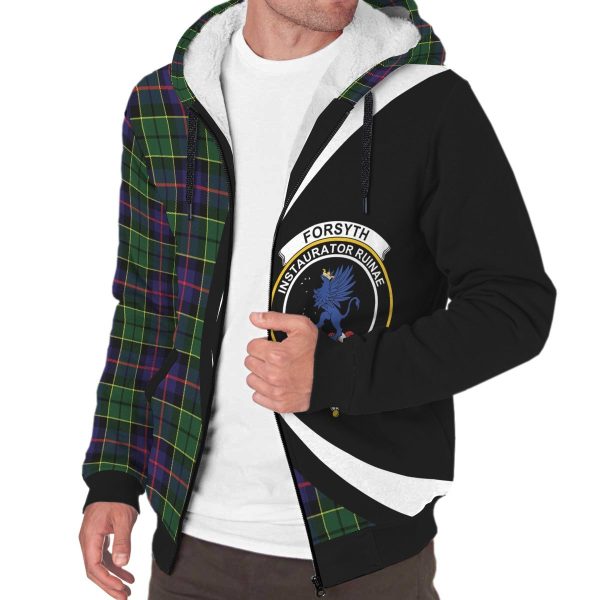 Forsyth Modern Tartan Crest Sherpa Hoodie - Circle Style For Cheap - Image 3