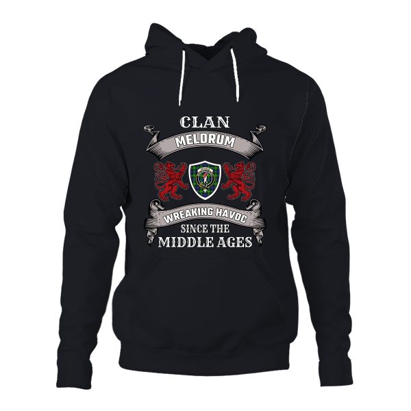 Meldrum Family Tartan - 2D Unisex Hoodie For Discount - Image 4