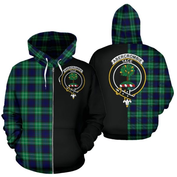 Abercrombie Tartan Crest Zipper Hoodie - Half Of Me Style Discount