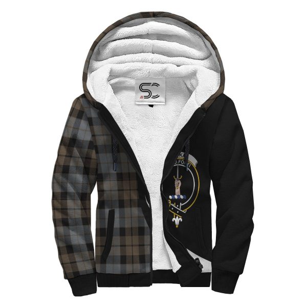 MacKay Weathered Tartan Crest Sherpa Hoodie - Circle Style For Discount