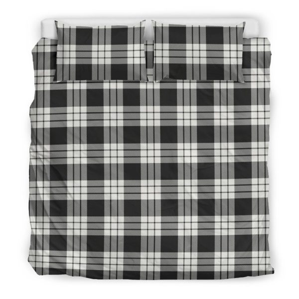 MacFarlane Black & White Ancient Tartan Bedding Set Online Hot Sale