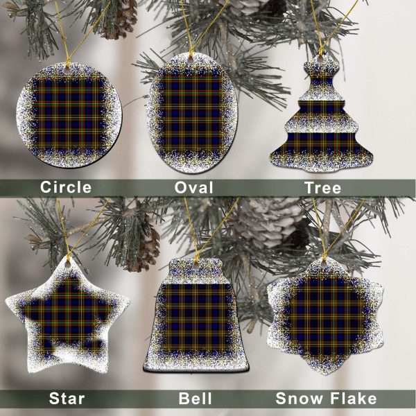 MacLellan Tartan Christmas Ceramic Ornament - Snow Style Online - Image 2