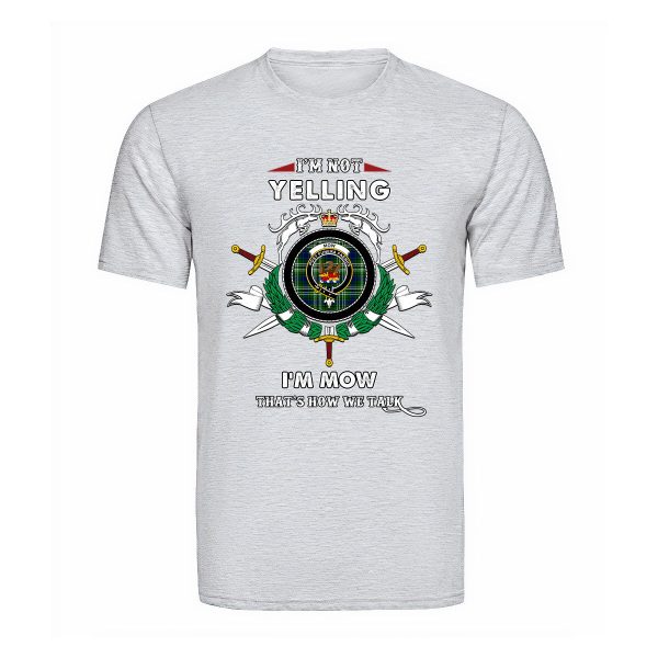Mow Tartan Crest T-shirt - I m not yelling style Cheap - Image 5