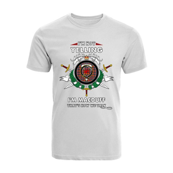 MacDuff Tartan Crest T-shirt - I m not yelling style Hot on Sale - Image 3