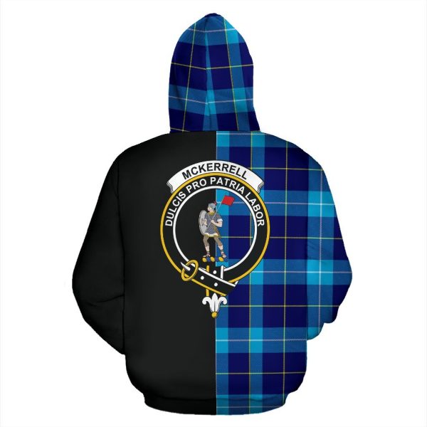 McKerrell Tartan Crest Zipper Hoodie - Half Of Me Style For Cheap - Image 3