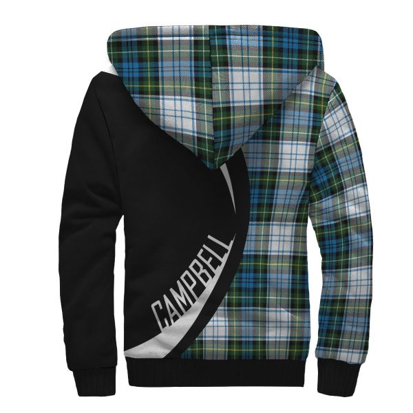 Campbell Dress Tartan Crest Sherpa Hoodie - Circle Style Online Sale - Image 2