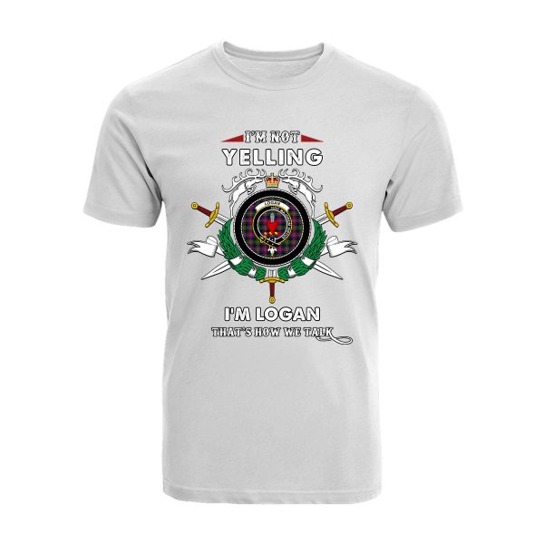 Logan Modern Tartan Crest T-shirt - I m not yelling style For Cheap - Image 3
