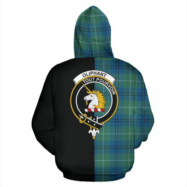 Oliphant Ancient Tartan Crest Zipper Hoodie - Half Of Me Style Online - Image 3