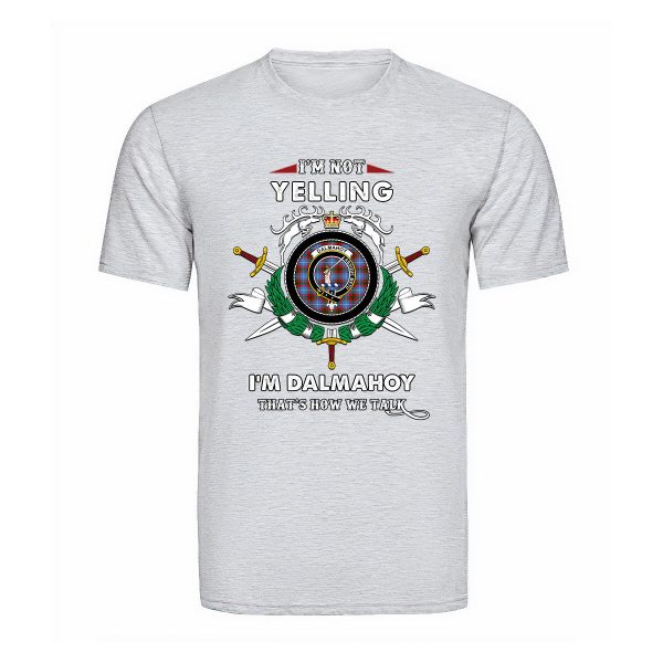 Dalmahoy Tartan Crest T-shirt - I m not yelling style Online Sale - Image 5