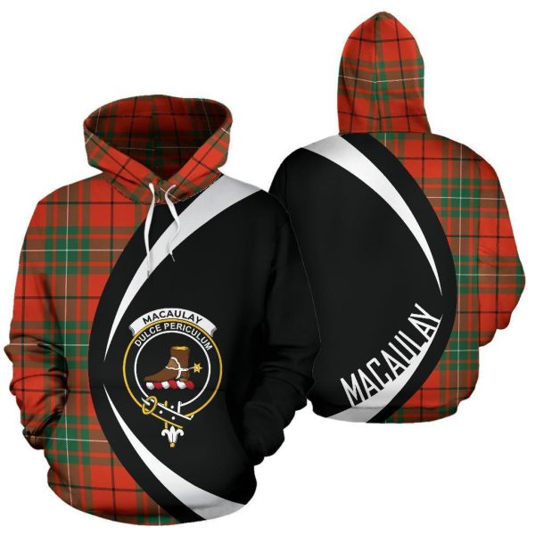 MacAulay Ancient Tartan Crest Hoodie - Circle Style Supply
