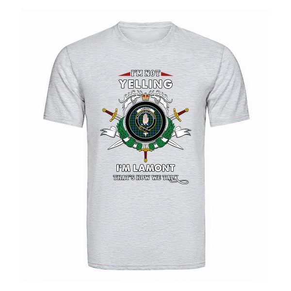Lamont Ancient 2 Tartan Crest T-shirt - I m not yelling style Online - Image 5