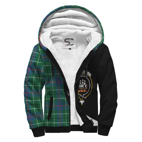 Duncan Ancient Tartan Crest Sherpa Hoodie - Circle Style Online