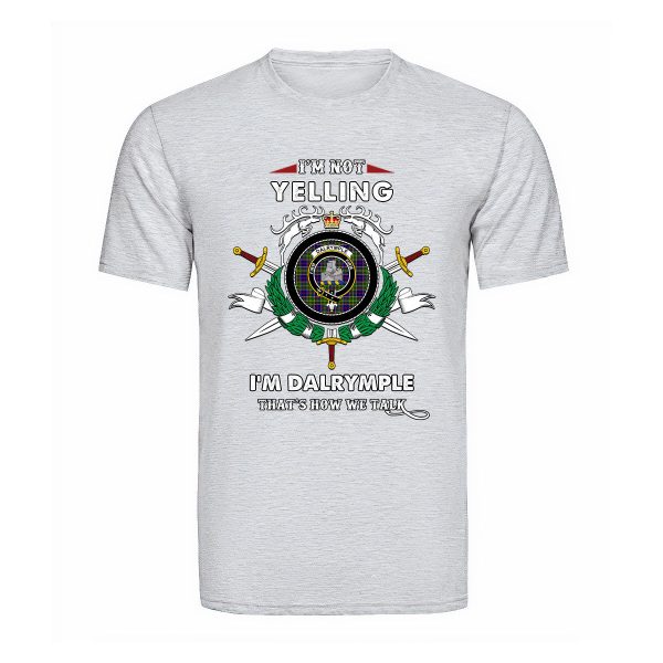 Dalrymple Tartan Crest T-shirt - I m not yelling style Cheap - Image 5