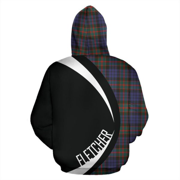 Fletcher of Dunans Tartan Crest Zipper Hoodie - Circle Style Hot on Sale - Image 3