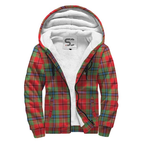 MacLean of Duart Modern Tartan Crest Sherpa Hoodie For Discount