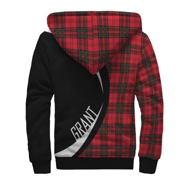 Grant Modern Tartan Crest Sherpa Hoodie - Circle Style Discount - Image 2