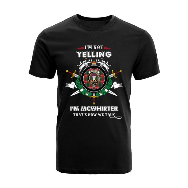 McWhirter Tartan Crest T-shirt - I m not yelling style For Cheap