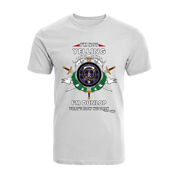 Dunlop Tartan Crest T-shirt - I m not yelling style on Sale - Image 3