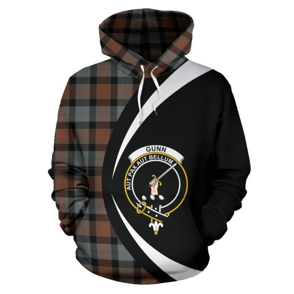 Gunn Weathered Tartan Crest Hoodie - Circle Style Supply - Image 2