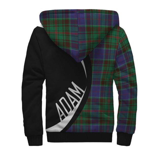 Adam Tartan Crest Sherpa Hoodie - Circle Style Fashion - Image 2