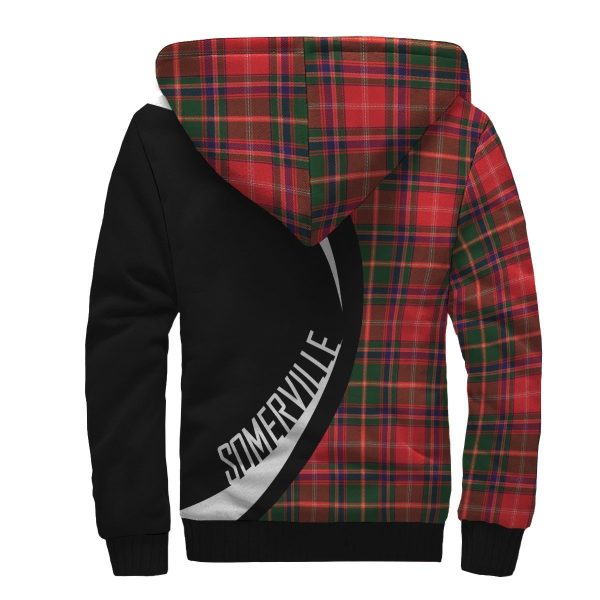 Somerville Modern Tartan Crest Sherpa Hoodie - Circle Style on Sale - Image 2