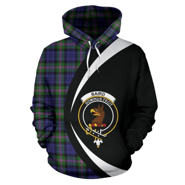 Baird Modern Tartan Crest Hoodie - Circle Style For Sale - Image 2