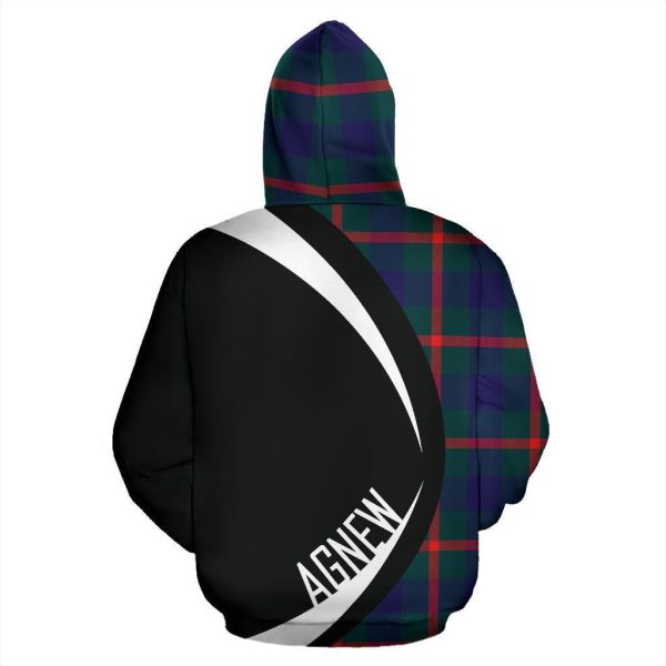 Agnew Modern Tartan Crest Hoodie - Circle Style Online - Image 3