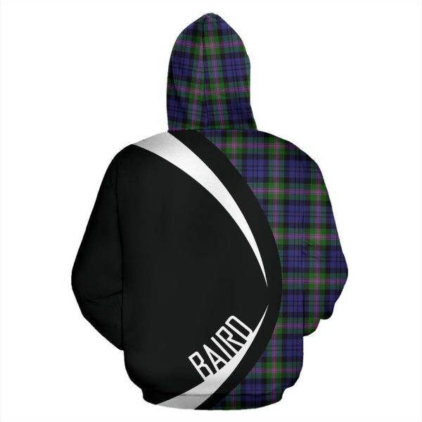 Baird Modern Tartan Crest Hoodie - Circle Style For Sale - Image 3