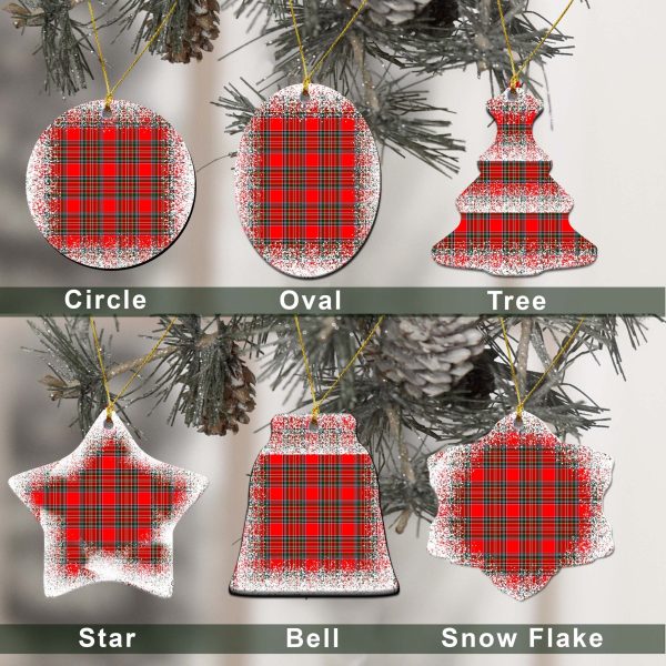 MacBain Tartan Christmas Ceramic Ornament - Snow Style Online - Image 2