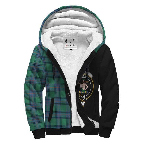 Shaw Ancient Tartan Crest Sherpa Hoodie - Circle Style For Sale