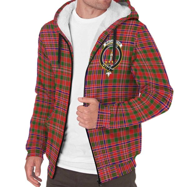 MacAlister Modern Tartan Crest Sherpa Hoodie Sale - Image 3
