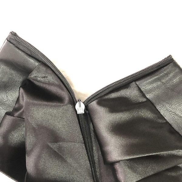 Vintage Mini Skirts Patchwork Black and White A-line Short Skirt Supply - Image 4
