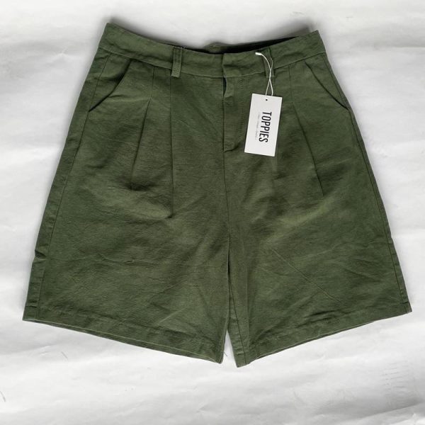 Linen Shorts Wide Leg Summer Shorts Woman High Waist Shorts Streetwear Cheap - Image 5