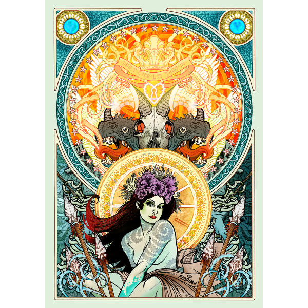 Florian Bertmer x Converge  Lonewolves  Giclee Print Online now - Image 2