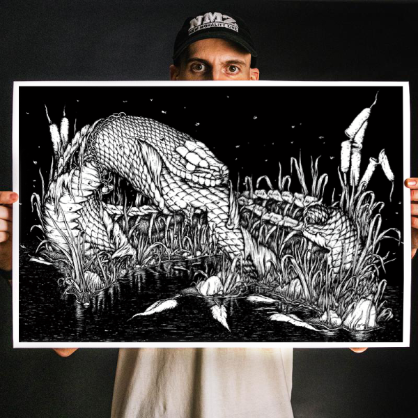 Andrew Gomez IV  Sorrow Uncoils: B W  Giclee Print Online