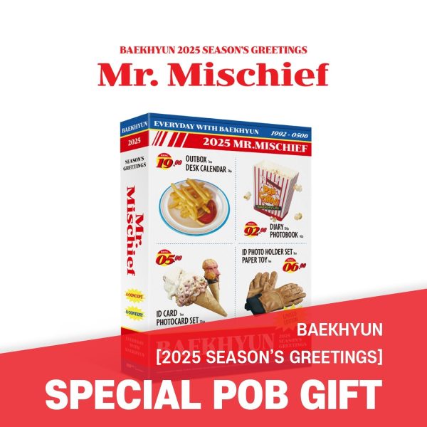 BAEKHYUN - 2025 SEASON S GREETINGS [Mr. Mischief]   GIFT Fashion