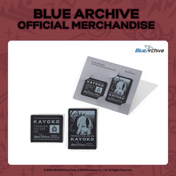 BLUE ARCHIVE 3rd ANNIVERSARY OFFICIAL MD - KAYOKO VELCRO PATCH SET Sale